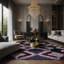 Tapis mauve soyeux et moelleux-1453151987