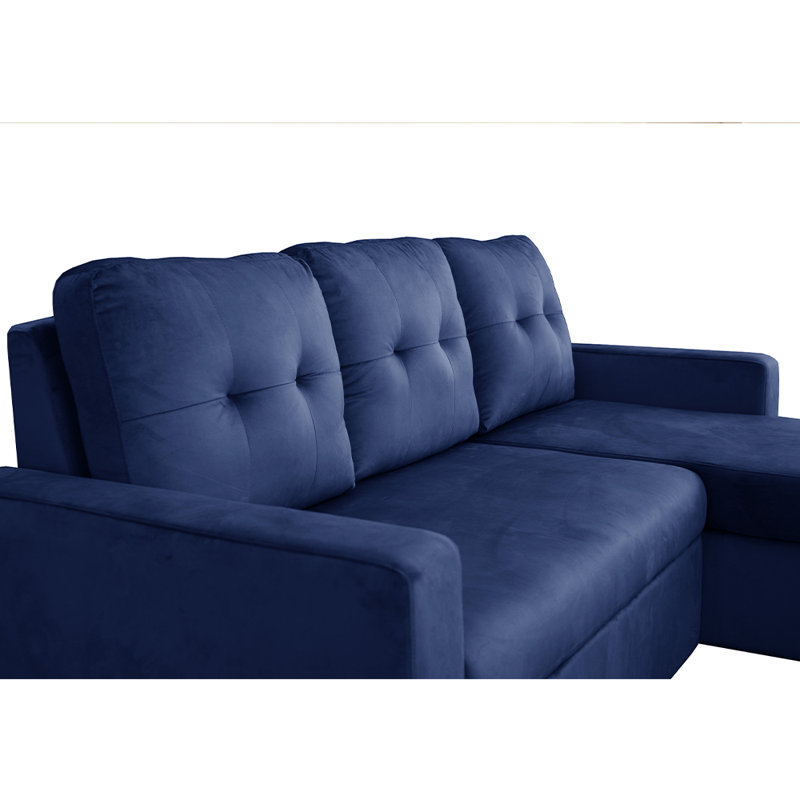 Simba 3 Seater Sofa Bed, Dark Blue