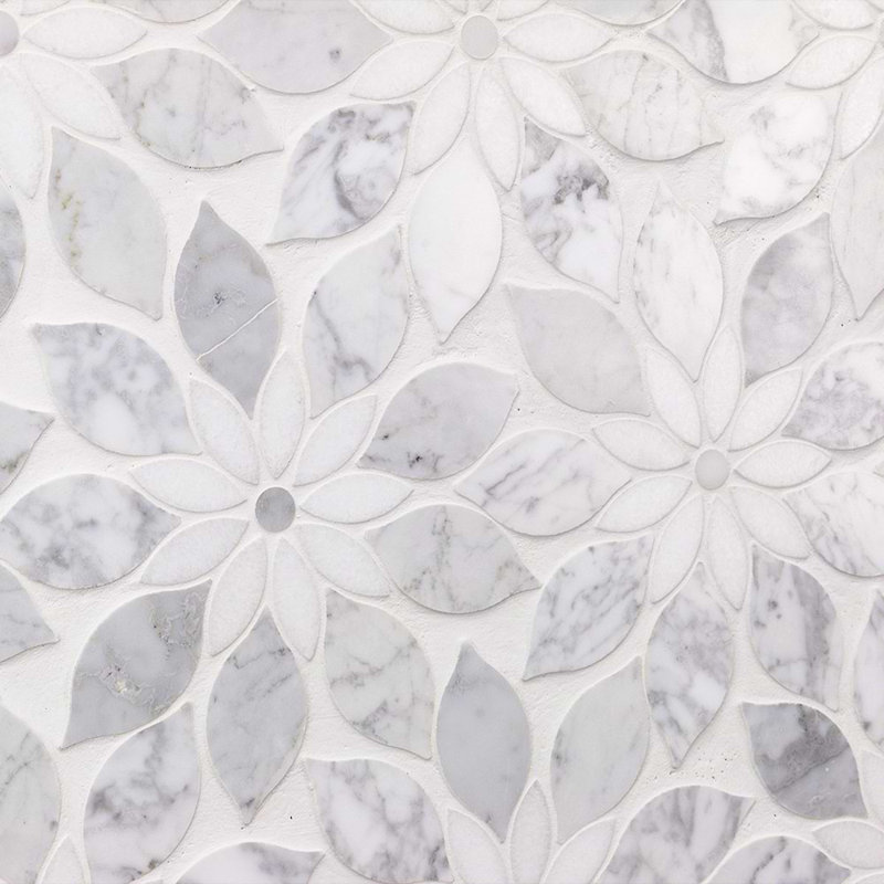 Wildflower Marble Tile, Winds Breath