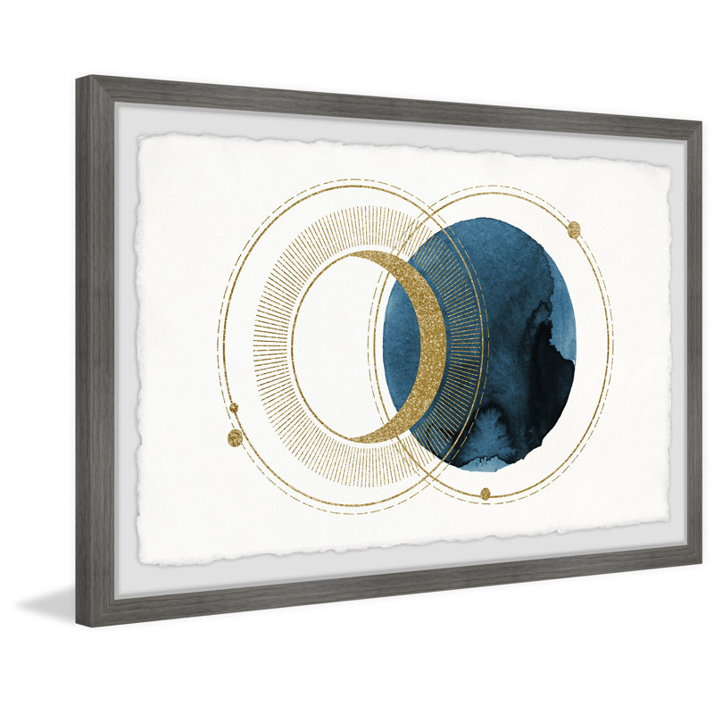 Earth's Moon by Marmont Hill - Single Picture Frame Painting, 61cm H x 91cm W