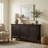 Amherst 60"W Solid Wood 3-Shelf Storage Cabinet with 3 Doors and Adjustable Shelves