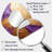 Gold And Purple Lunar Vector I - Abstract Painting Asymmetrical Wall Mirror, Beige Unique Shape Decorative Mirror, Printed Metal Art-107229703