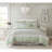 -piece Premium Cotton Bedding Sets, Sage Green Floral Comforter