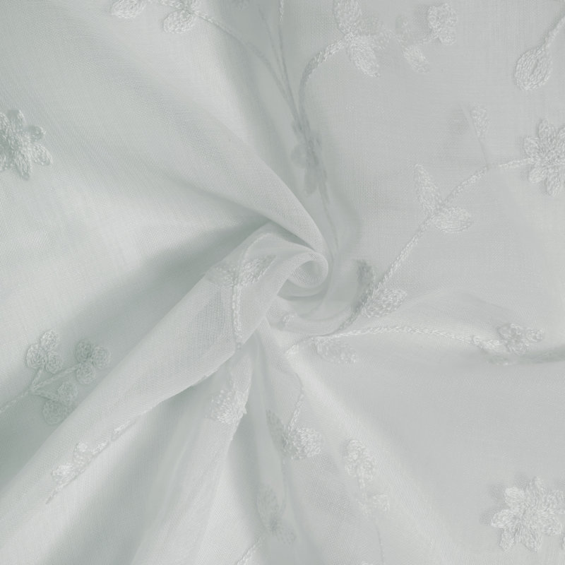 Cantonnière Briggette, Blanc, L 52 po x L 24 po