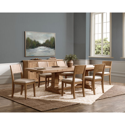 Bellflower 7-Piece Solid Wood Extendable Dining Set
