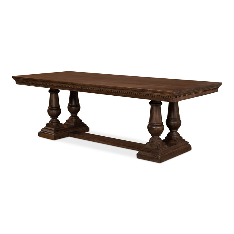 Table de salle à manger à double piédestal Joshua