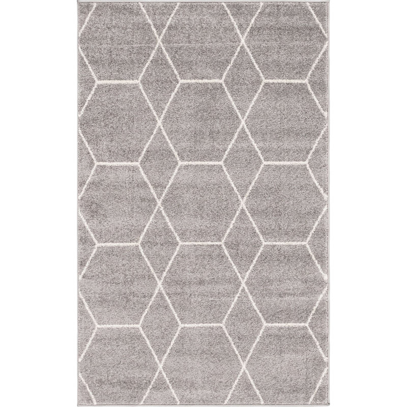 Tapis contemporain Tellaro couleur nacrée, Rectangle 3 pi 3 po x 5 pi 3 po