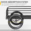 Breaden Steel Bike Trailer with Triple Safety Features 40kg Max Load Black