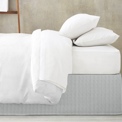 Ticking Stripe Bed Skirt