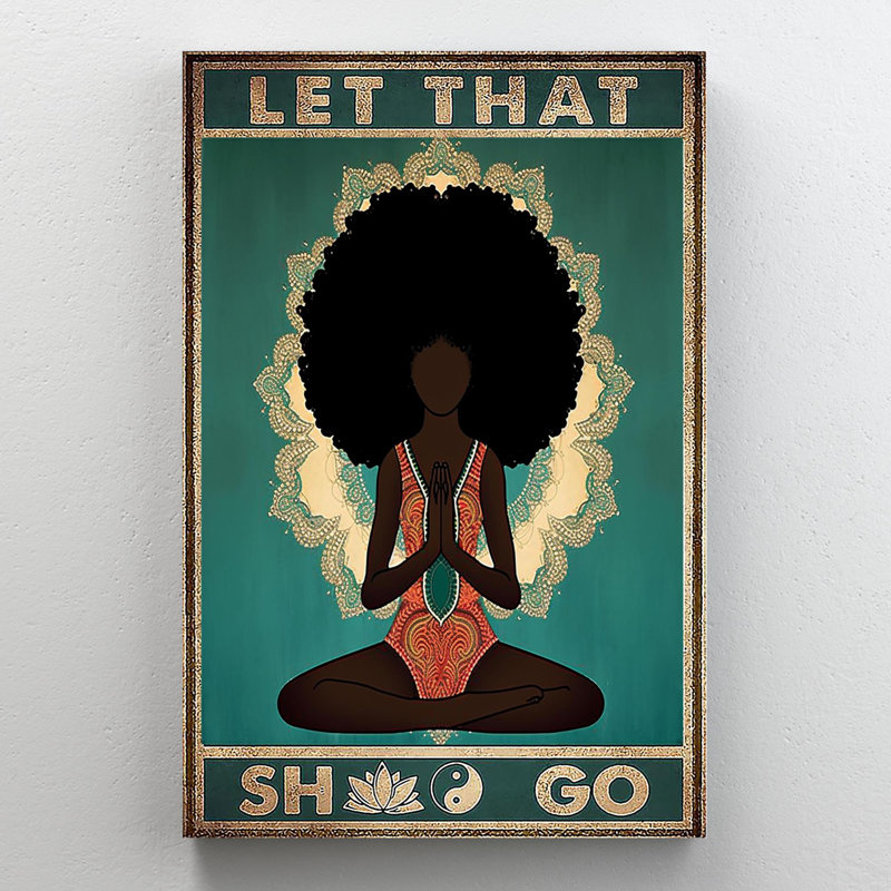 «Yoga Let That Shoo Go On», impression sur toile, H 36 po x l 24 po x P 1,25 po