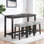 Ensemble de table de bar et chaises
