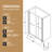 72" H 54" W Double Sliding Shower Door, 1/4" (6mm) Clear Tempered Glass With -proof Film, Matte Black Aluminum Frame, Waterproof Design, Reversible Installation For Modern Bathroom High Wide Door