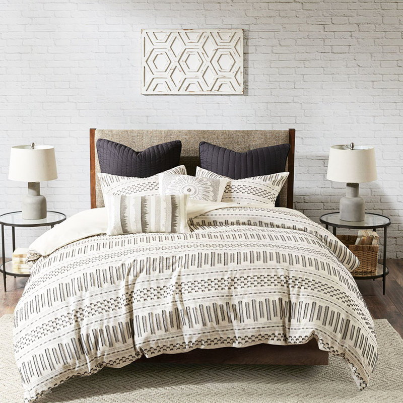 Modern Look Cotton Comforter - & Charcoal Blend Hidden Bartack Mini