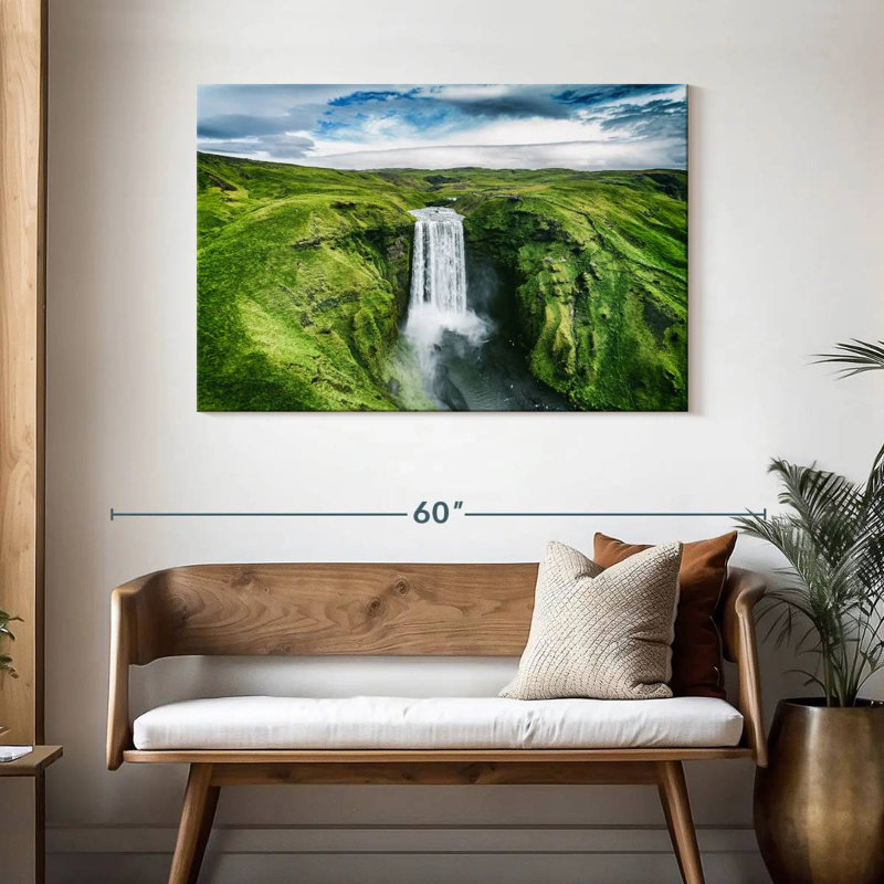 Cascade d'Alvord, Islande, Skogafoss, H 30 po x l 45 po