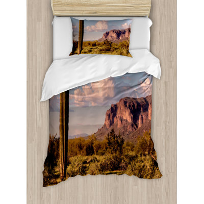 Saguaro Rustic Floral Duvet Cover