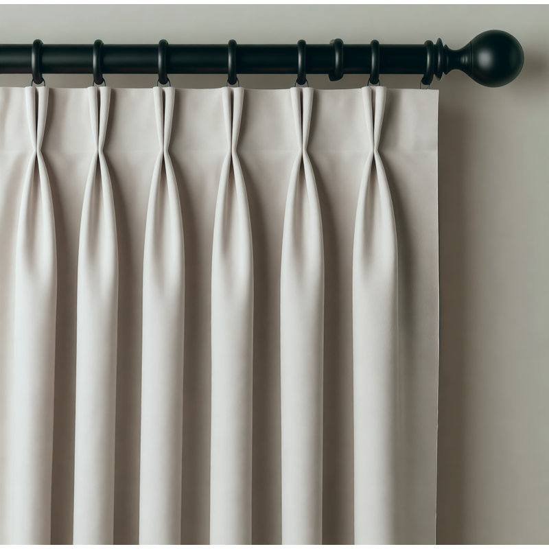 Rideau occultant 2 plis, 44" W x 104" L, Taupe