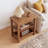 Solid Wood End Table with 3-Tier Storage-1041661061