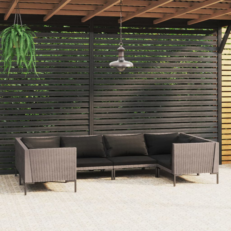 Leeda 280cm Wide Patio Sectional with Cushions