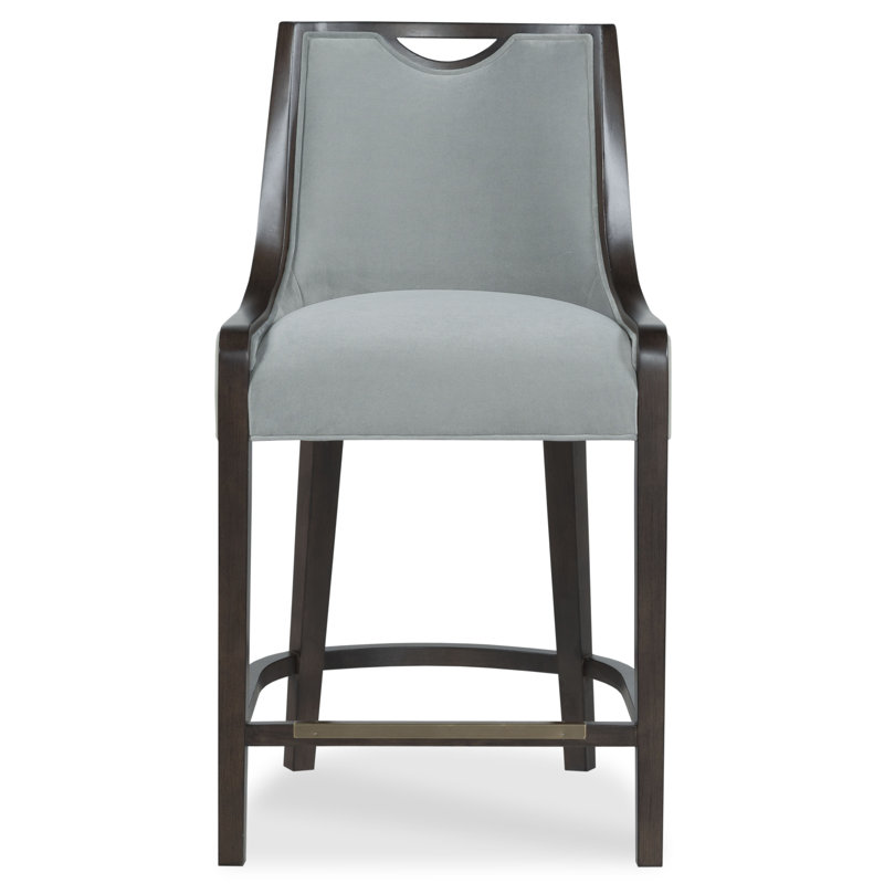 Tabouret de comptoir 26 po Anthony, Tabac, Lin 3155