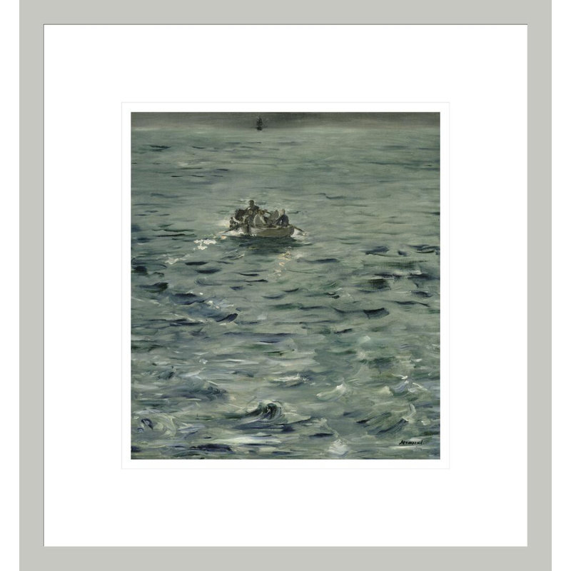 Rochefort's Escape by Framed Giclee Print, 14.75" H x 13.75" W