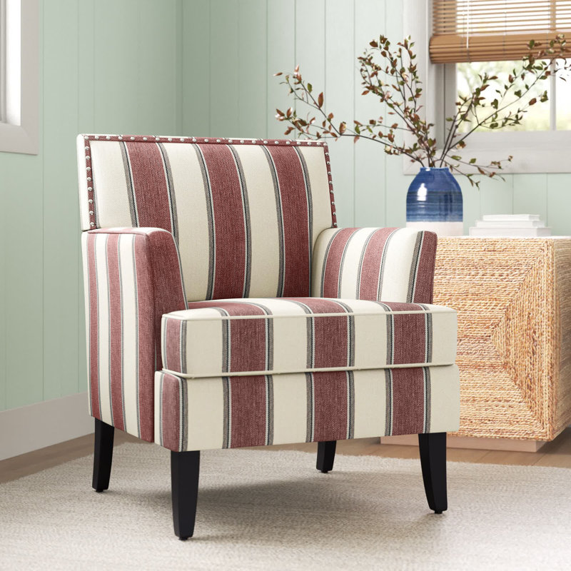 Fauteuil Aguilar, Sergé à rayures rouges