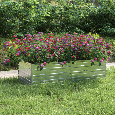 Boîte à fleurs d'extérieur en métal Palmi