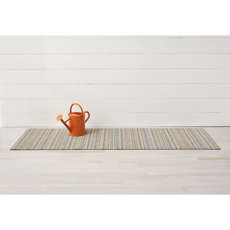 Chilewich Easy Care Skinny Stripe Shag Doormat & Reviews