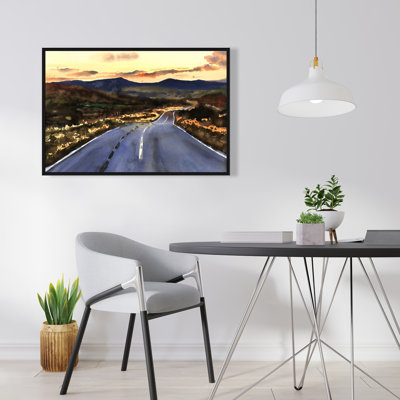 On the road to Scotland - Man Cave Canvas | Contemporary Decor
