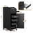 Salon Trolley Cart with 4 Storage Trays And Pull out storage Drawer-Black