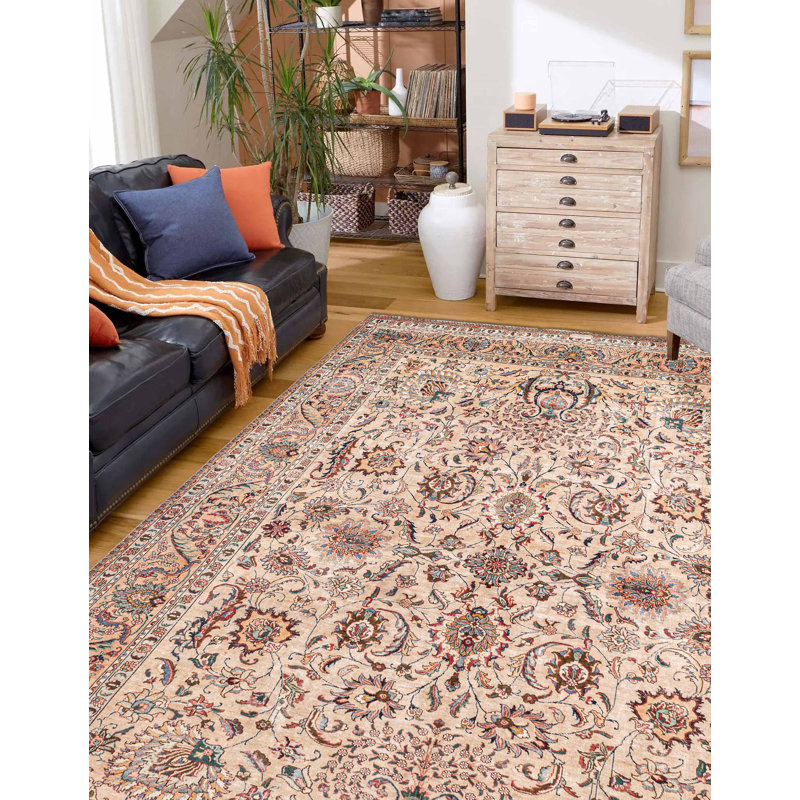 Tapis brun clair Antalya 9 pi 7 po x 12 pi 4 po