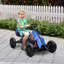 Berrilee Zoomie Pedal Go Kart Kids Ride On Race Car Adjustable Seat Handbrake-1964080633