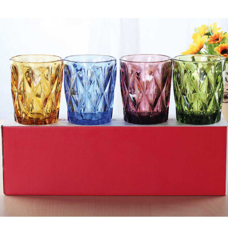 Ensemble de 4 tasses en verre Party
