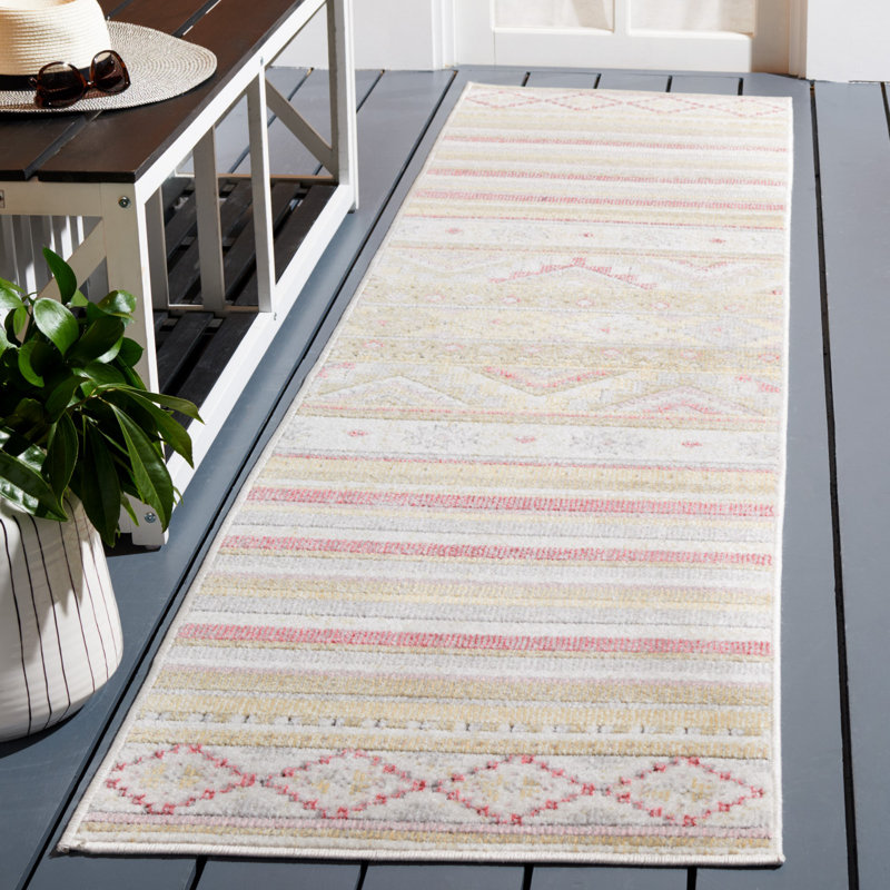 Tapis d'intérieur / extérieur Aidelyn Performance Southwestern, Tapis de couloir 2 pi 2 po x 9 pi