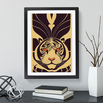 Tiger Deco - Framed Print