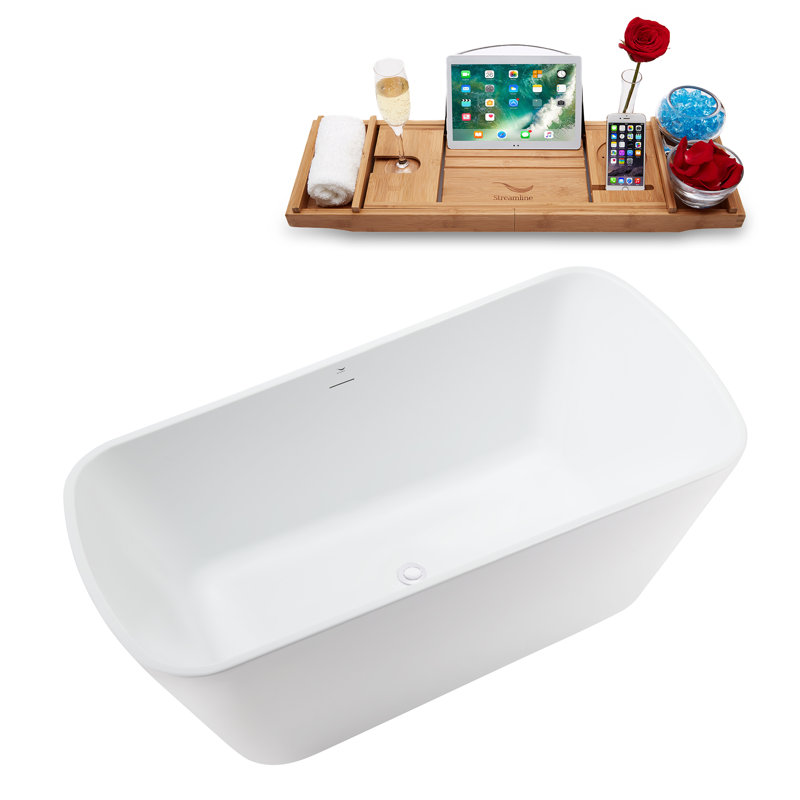 Baignoire 59,1 x 28,3, Blanc lustré