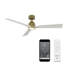 52" Smart Home Compatible 3 Blade Smart Ceiling Fan with Remote-1086577231-1097987510