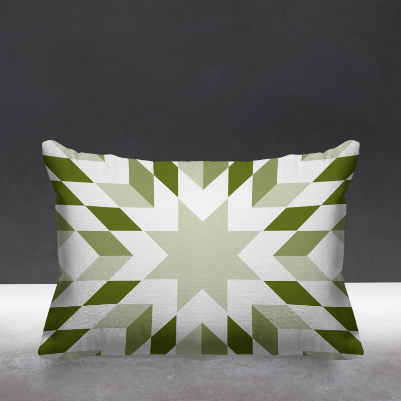 Coussin décoratif intérieur / extérieur Saki Country, Chertreuse