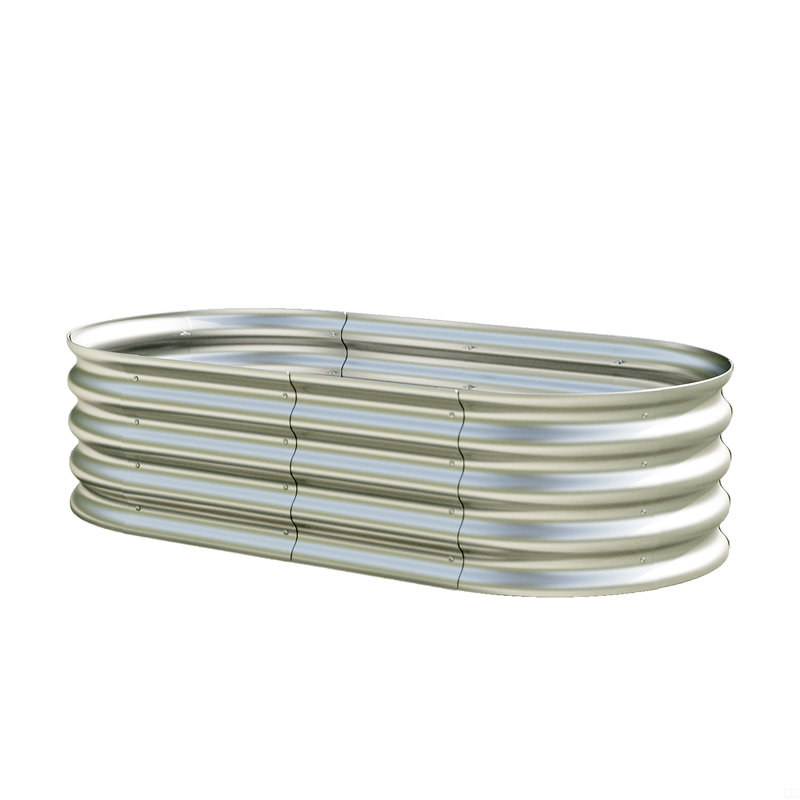 Raised Garden Bed Kit, Galvanized Planter Raised Garden Beds, 12" H x 46.65" W x 24.6" D