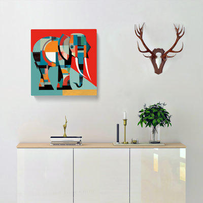 Elephant Constructivism No.2 - Wrapped Canvas