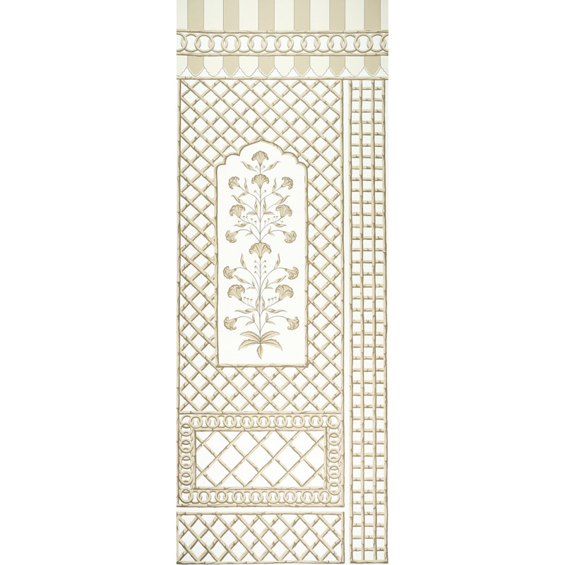 Schumacher x Marie-Anne Oudejans Bamboo Trellis Panel A, Neutral