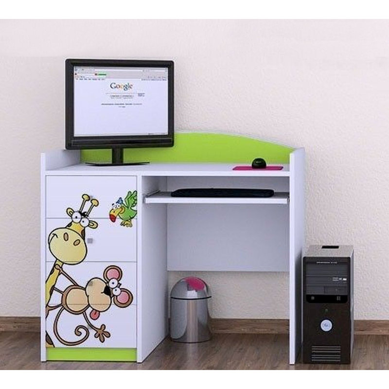 Bunny 100cm Computer Desk, Green