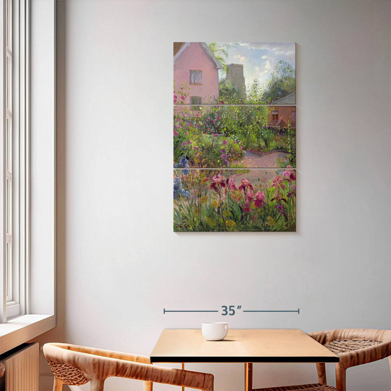 Alvord Herb Garden At Noon, 57" H x 36" W