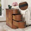 Table de bout avec station de charge, table d'appoint avec 2 tiroirs