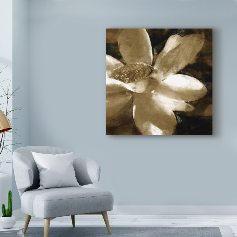 « bronze lily iii », reproduction de peinture à l’acrylique sur toile tendue, H 18 po x l 18 po x P 2 po
