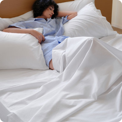 Bedsure 100% Washed Cotton Sheets - Linen Like Textured Percale Sheets King Size, 6-Piece Bedsheet Set With 18" Deep Pocket, Breathable & Purewoven Soft Comfy (White, King)