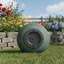 Pot à fleurs vert en résine recyclée-651305642