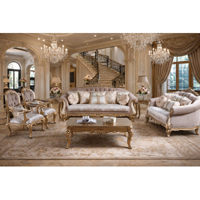 Ensemble de salon luxueux 7 pièces Luxury Classic Victorian