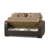 Primenest Mobilon Collection Upholstered Convertible Loveseat With Storage