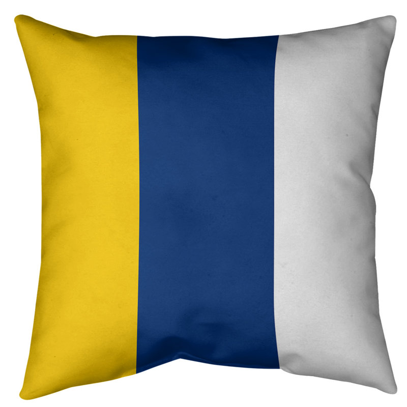 Coussin décoratif d'intérieur/d'extérieur, 20 po x 20 po, Bleu