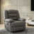 Dark Gray Faux Leather